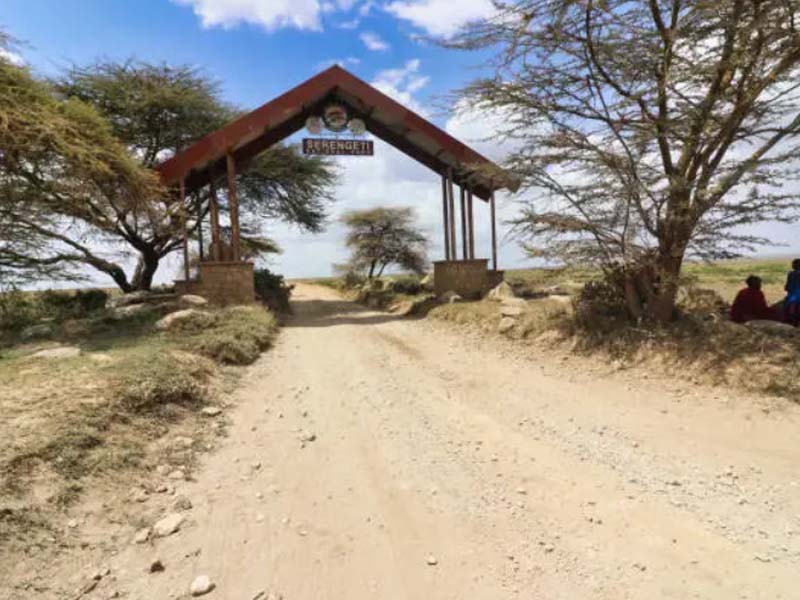 Map of Serengeti within Tanzania